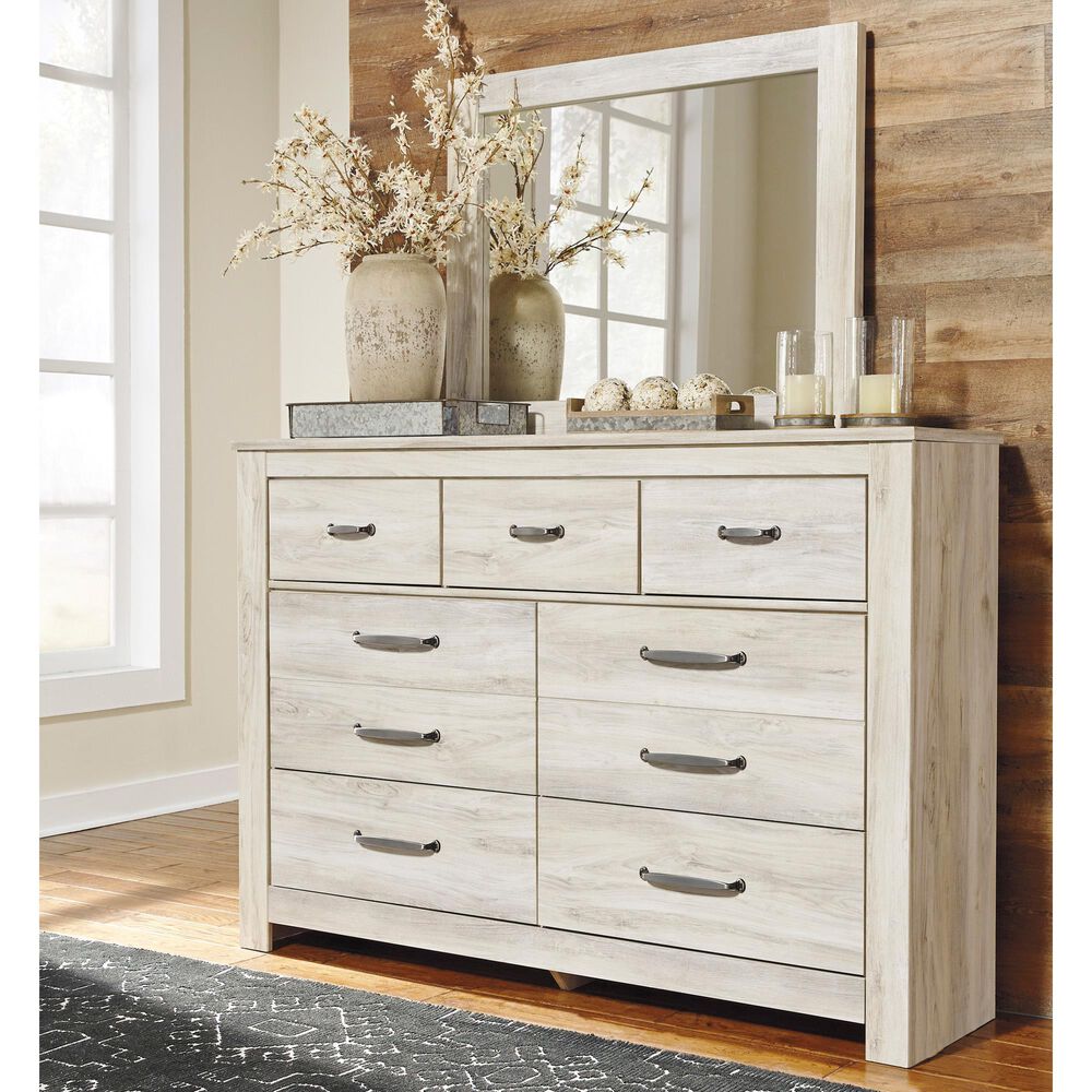 Ashley Bellaby Dresser and Mirror in Whitewash, , large