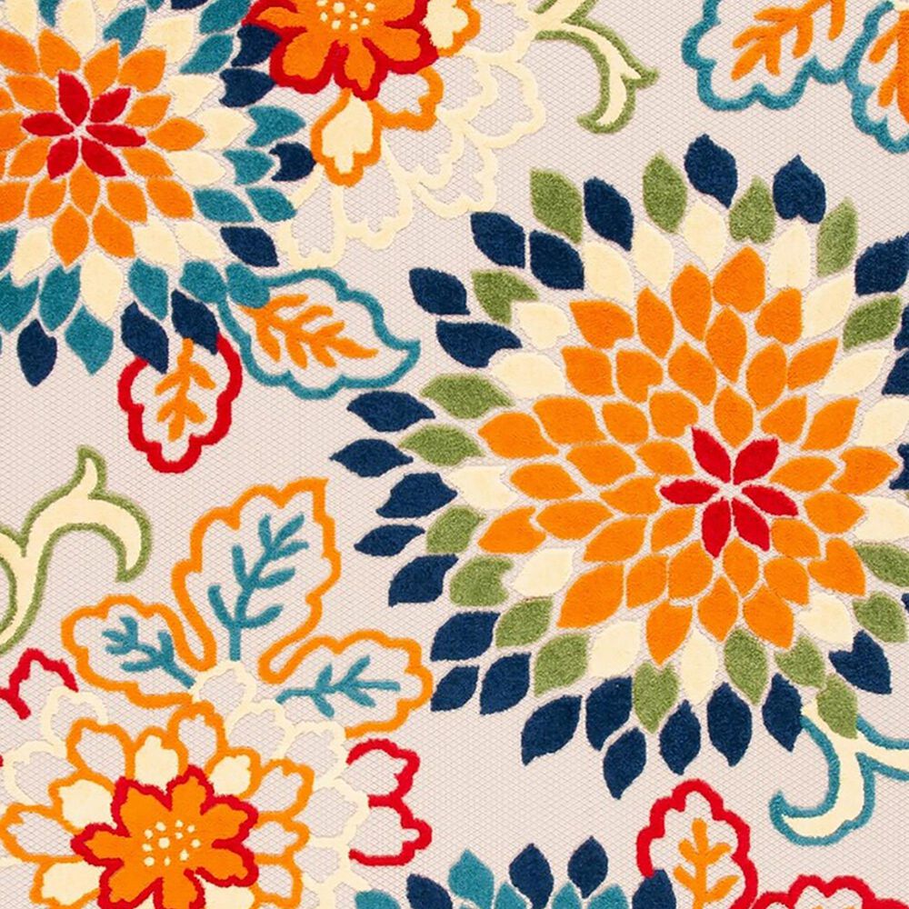 Safavieh Cabana 8&#39; x 10&#39; Ivory and Orange Area Performance Rug, , large