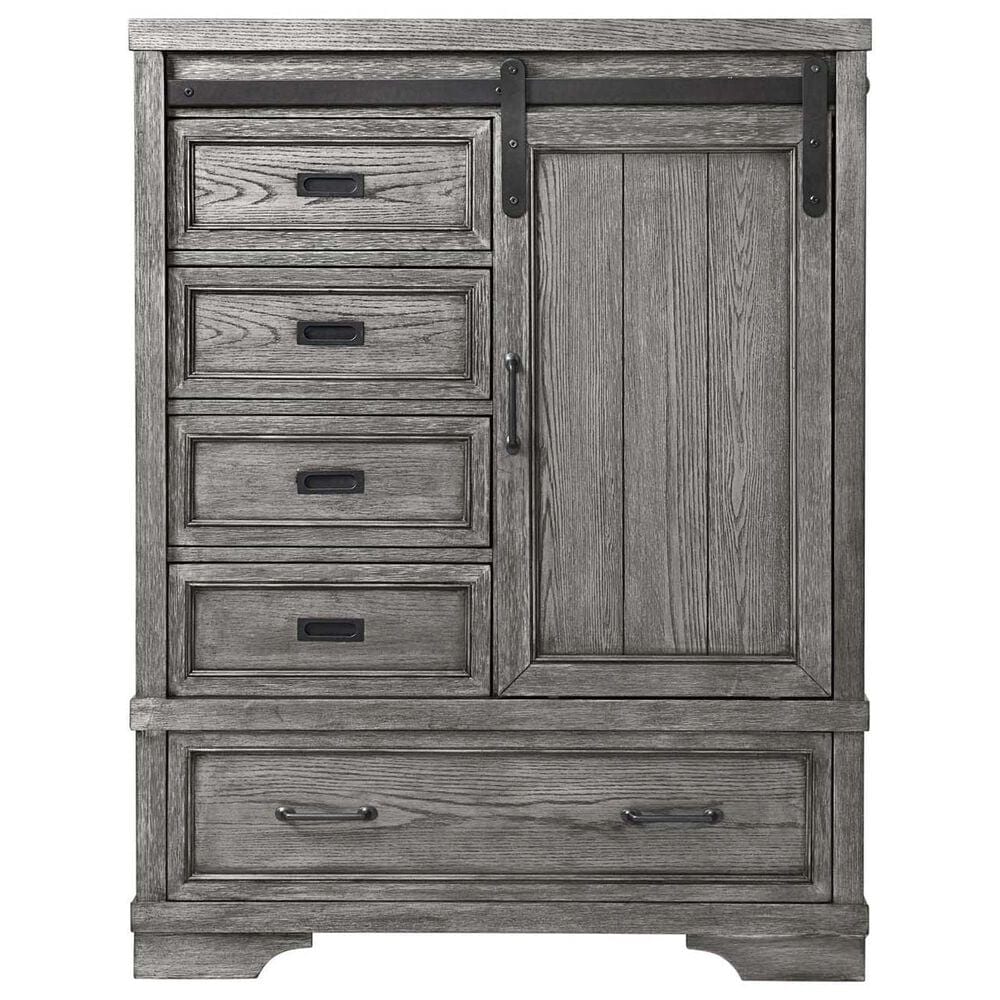 Eastern Shore Foundry 5-Drawer Chifferobe in Brushed Pewter, , large