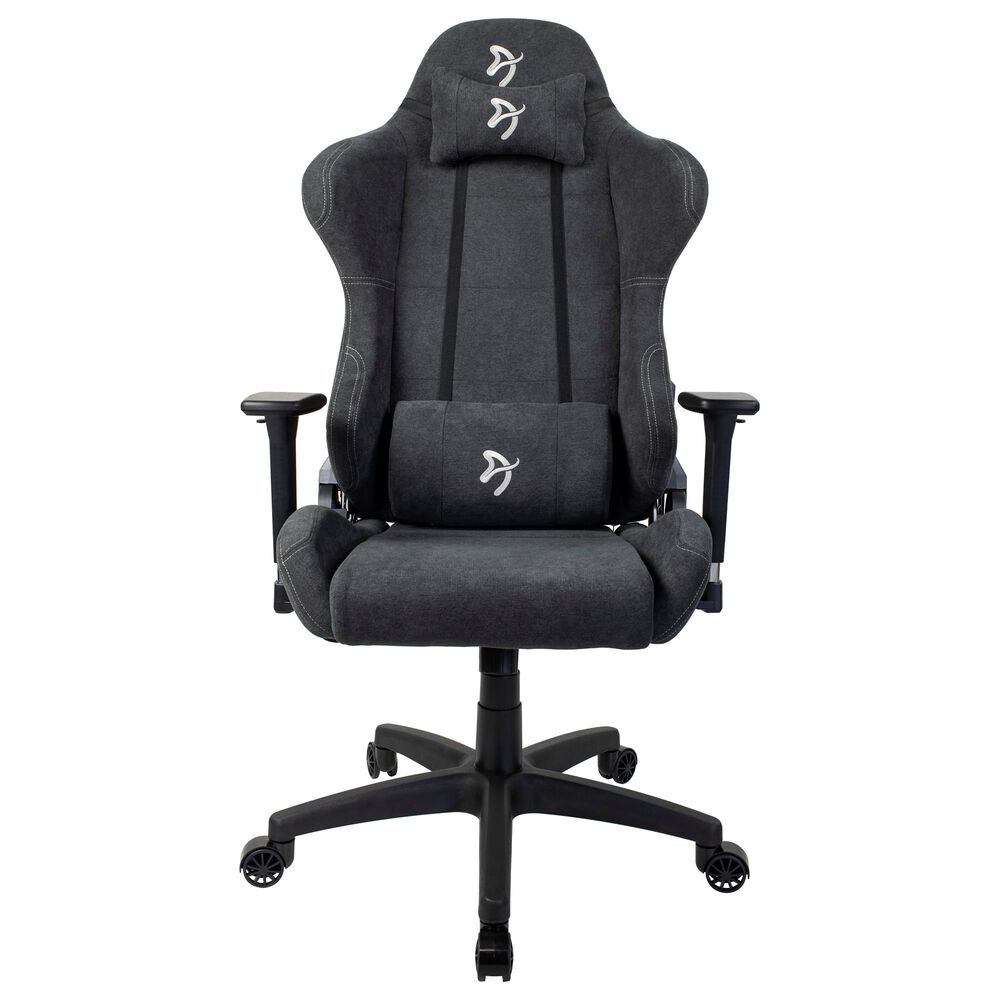 Arozzi Torretta Soft Fabric Gaming Chair in Dark Grey, , large