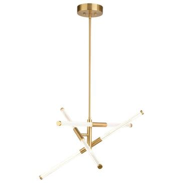 Vaxcel Avalon 3-Light Pendant in Muted Brass, , large