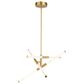 Vaxcel Avalon 3-Light Pendant in Muted Brass, , large
