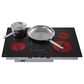 LG 2-Piece Kitchen Package with Stainless Steel 6.4 Cu Ft. Combination Wall Oven and Black 30" Smart Electric Cooktop, , large