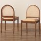 Baxton Studio Maryland Side Chair in Natural and Walnut Brown (Set of 2), , large