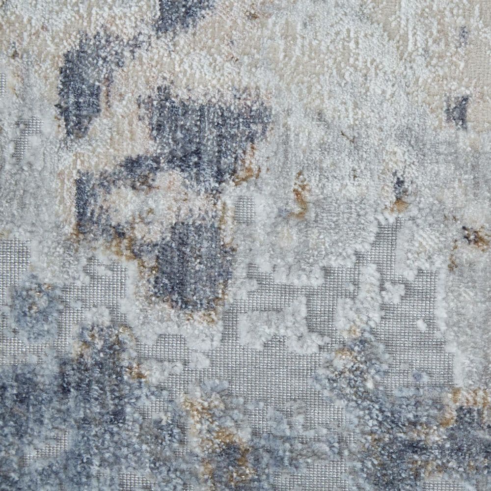 Feizy Laina 7&#39;10&quot; x 9&#39;6&quot; Blue and Ivory Area Rug, , large