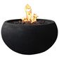 Elementi Fire York Round Liquid Propane Fire Table in Black, , large