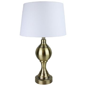 TLC Lighting Inc Antique Brass Metal Table Lamp, , large