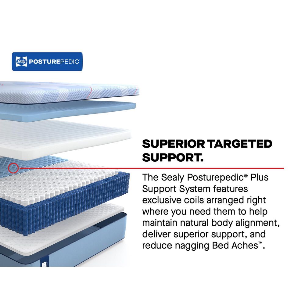 Sealy Posturepedic Plus Newgard Hybrid Plush Split California King Mattress Only, , large