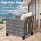 HOMLUX Patio Lounge Chair in Beige (Set of 2), , large