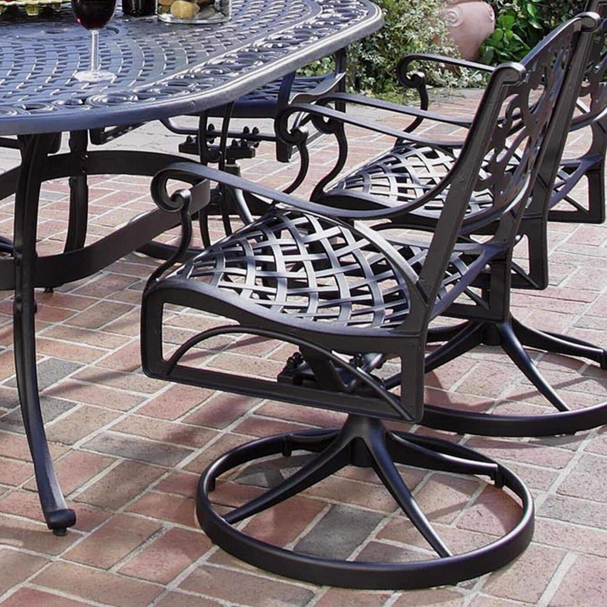 Outdoor swivel dining 2025 set