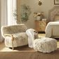 Jennifer Taylor Home Enchante Accent Ottoman in Taupe Beige, , large