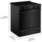 Whirlpool 30" Electric Range in Black, , large