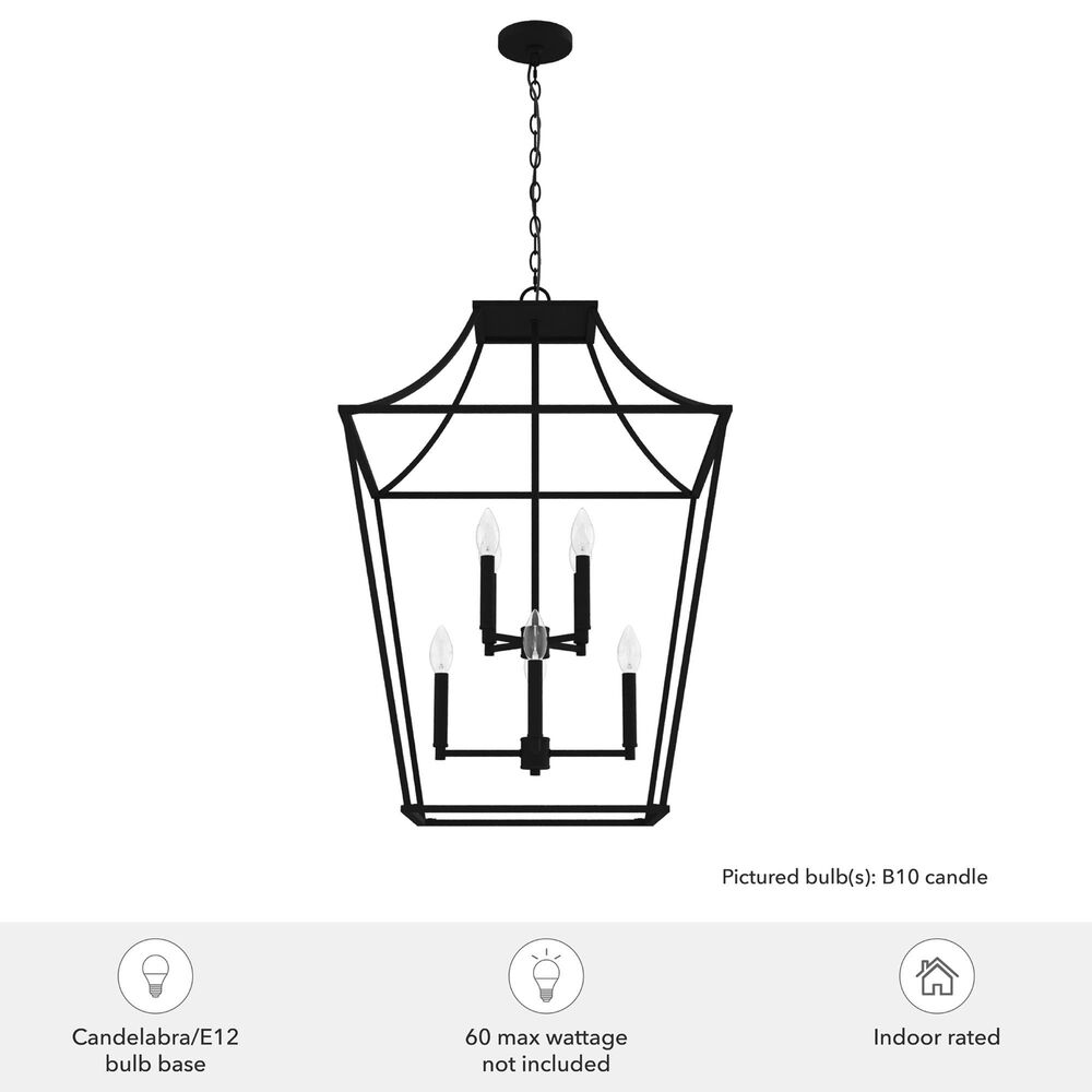 Hunter Laurel Ridge 8-Light Pendant Lantern in Natural Iron, , large