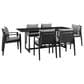 Blue River Grand 7-Piece Patio Dining Table Set in Black, , large