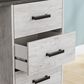 Ashley Shawburn 3-Drawer Home Office Desk in White and Dark Charcoal Gray, , large