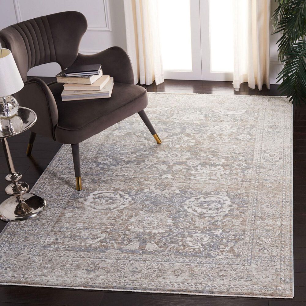 Safavieh Webster WBS326G 4&#39; x 6&#39; Grey and Beige Area Rug, , large