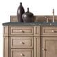 James Martin Vanities Bristol 60" Single Bathroom Vanity in Whitewashed Walnut with 3 cm Parisien Bleu Quartz Top and Rectangular Sink, , large