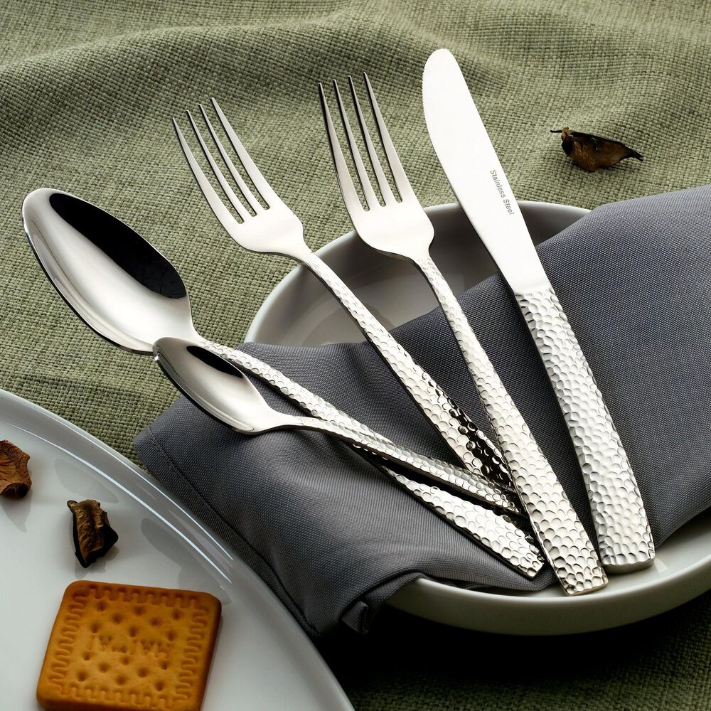 Gifts Plus 20-Piece Erchie Flatware Set in Stainless Steel, , large