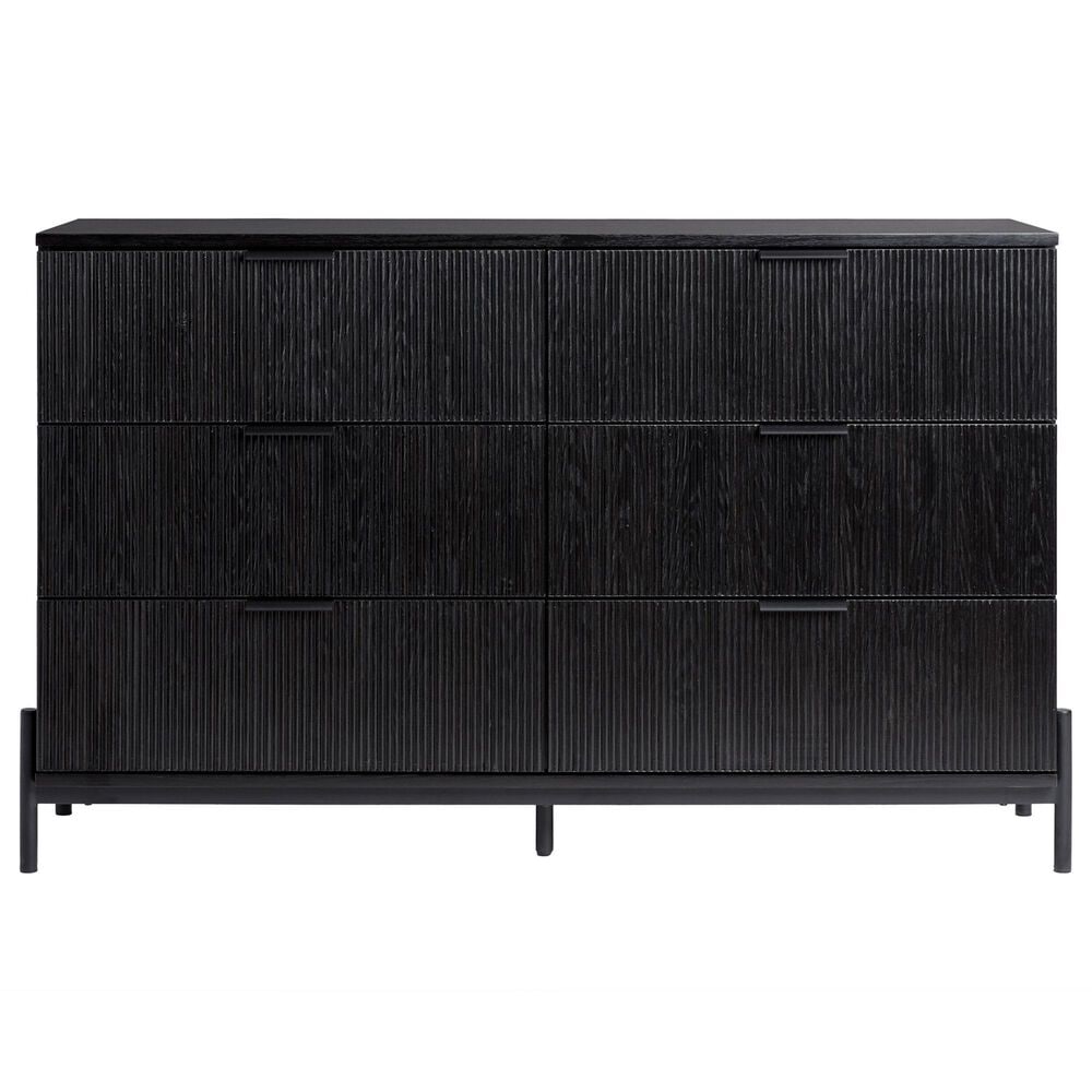 Walker Edison Paris 6-Drawer Dresser in Black, , large