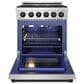 Thor Kitchen Gordon Ramsay 4.6 Cu. Ft. Professional Gas Range with Black Handle Kit in Stainless Steel, , large