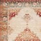 Loloi II Isadora ISA-04 8"11" x 12" Antique Ivory and Sunset Area Rug, , large