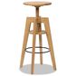 Jennifer Taylor Home Spencer Adjustable Stool in Natural Brown, , large