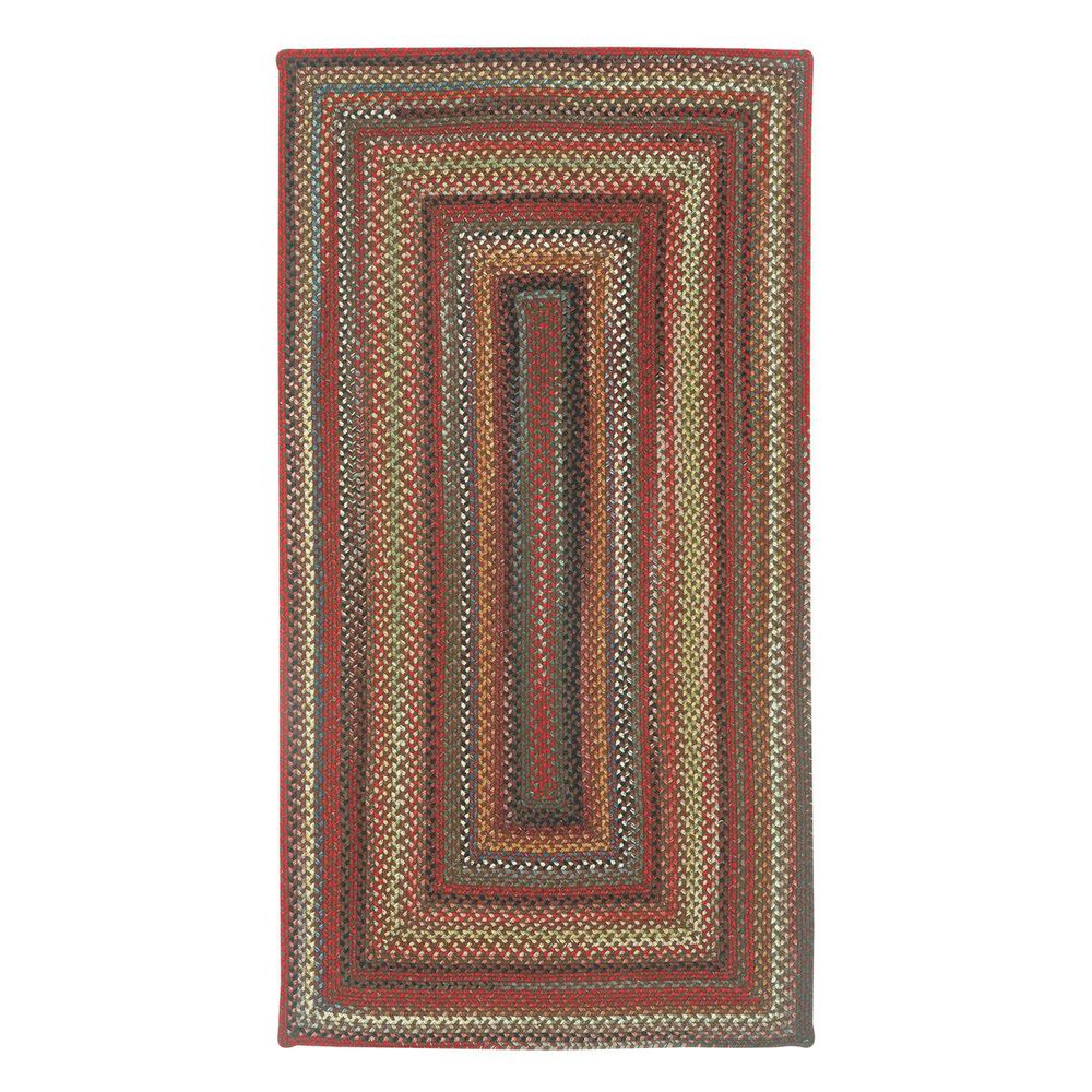 Capel Americana 0346-700 2" x 3" Concentric Mocha Scatter Rug, , large