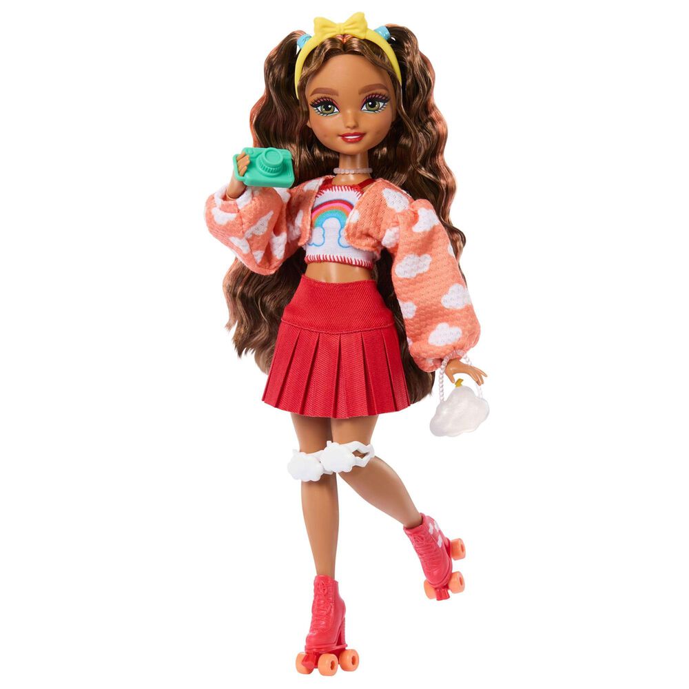 Barbie Teresa Skater Doll with Accessories in Brown, Red and Orange, , large