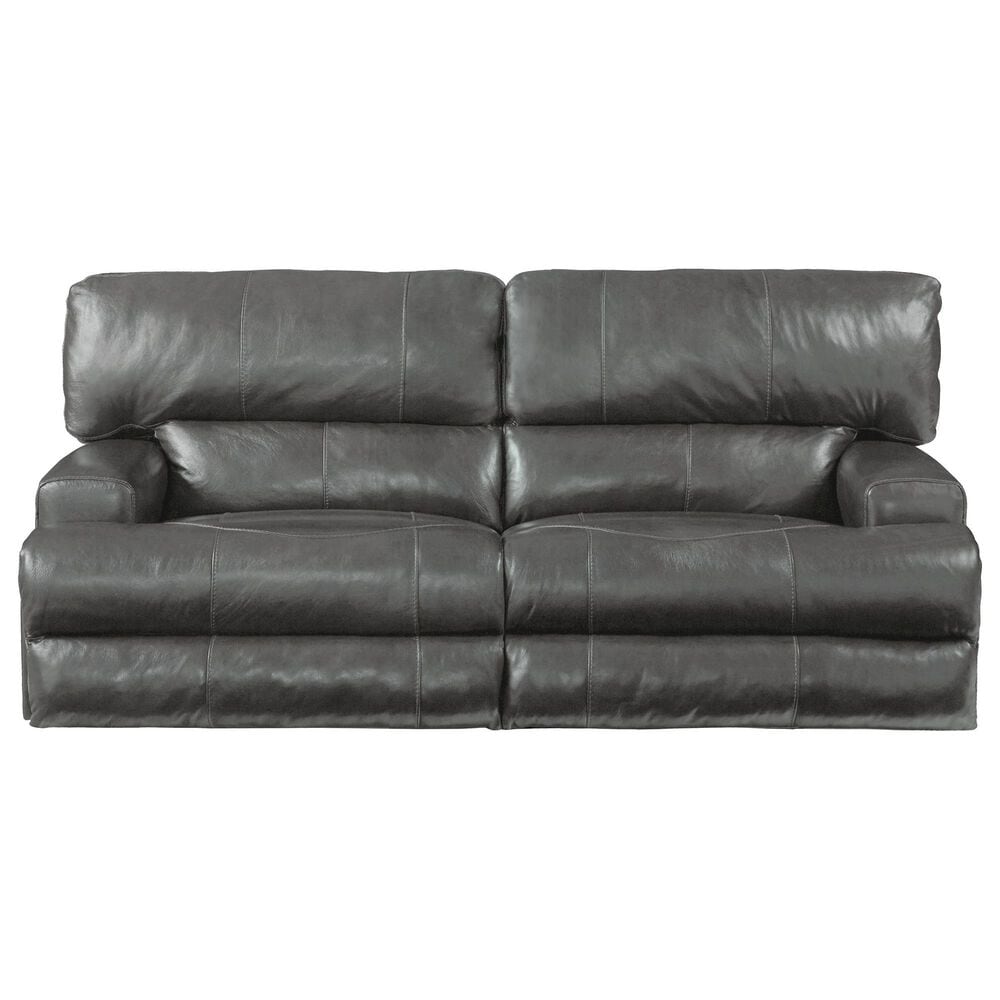 Hartsfield Wembley Lay Flat Manual Reclining Sofa in Steel, , large