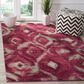 Safavieh Monaco MNC242D-4 4" x 5"7" Fuchsia/Cream Area Rug, , large