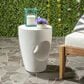 Safavieh Aishi Concrete Accent Table in Ivory, , large