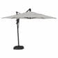 Garden Party Starlux AKZ Plus 11" Octagon Cantilever Umbrella with Black Base in Richmond Stone Stripe, , large