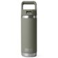 YETI Rambler 18 Oz Water Bottle with Color-Matched Straw Cap in Pampa Green, , large