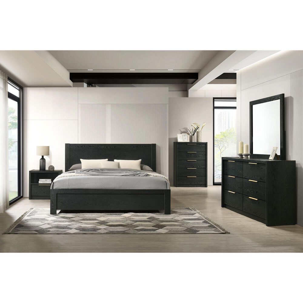 Mayberry Hill South Bend Dresser Mirror in Black, , large