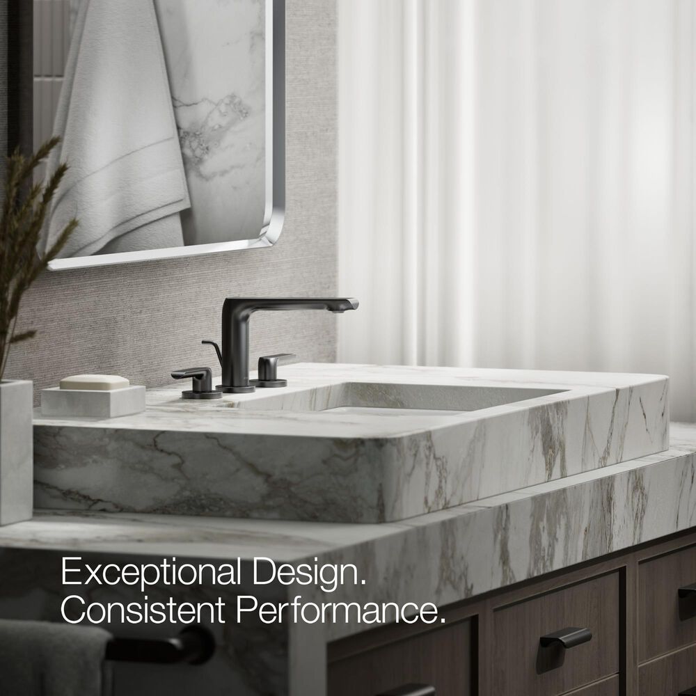 Kohler Avid Widespread Bathroom Sink Faucet in Matte Black, , large