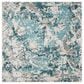 Safavieh Skyler SKY186M 4" Square Blue and Ivory Area Rug, , large