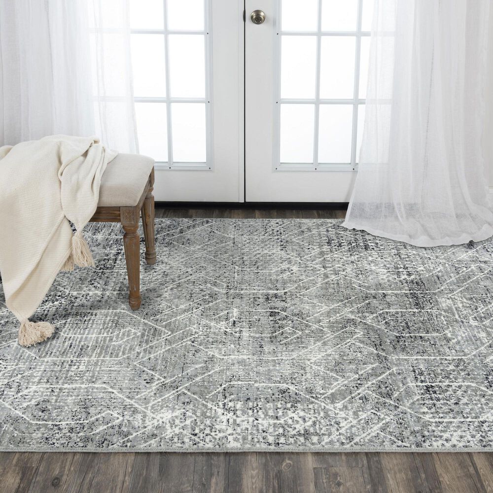 RIZZY Couture Black and Ivory 3' x 10' Runner, , large