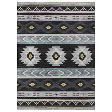 Dalyn Rug Company Phoenix PH3 2"3" x 7"6" Black Indoor/Outdoor Runner, , large
