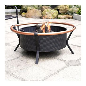 Crosley Furniture Yuma Copper Ring Fire Pit in Black, , large