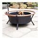 Crosley Furniture Yuma Copper Ring Fire Pit in Black, , large