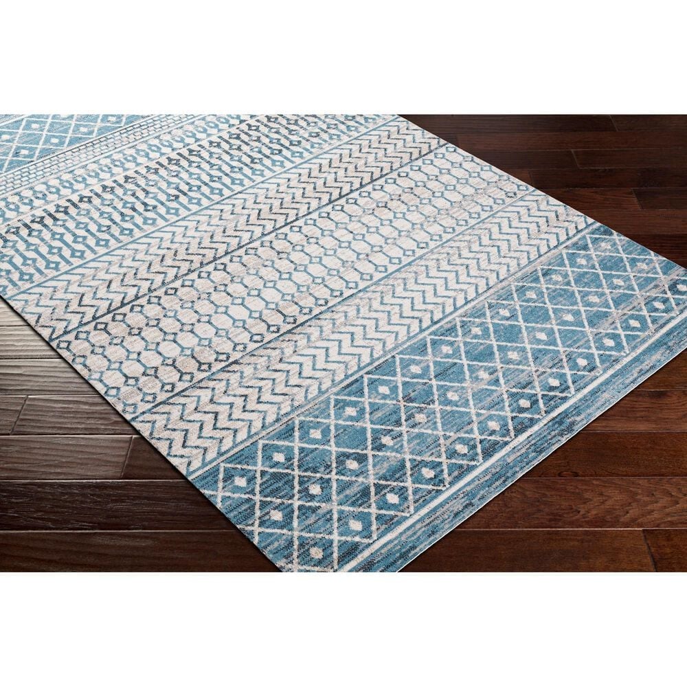 Surya Lavadora 9&#39;3&quot; x 12&#39; Ink Blue, Black, Light Beige and Light Gray Area Rug, , large