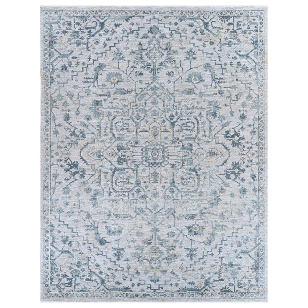 Surya Brunswick 9" x 12"2" Sage, Beige, Blue and Khaki Area Rug, , large