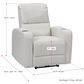 CorLiving Oren Power Theatre Wall Hugger Recliner in White, , large