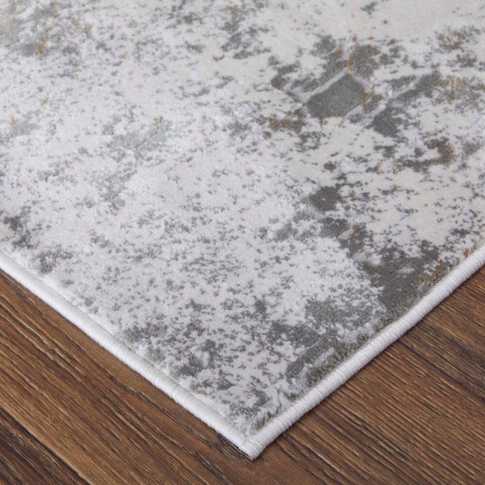 Feizy Waldor Ivory and Gray 2'10" x 7'10" Runner, , large