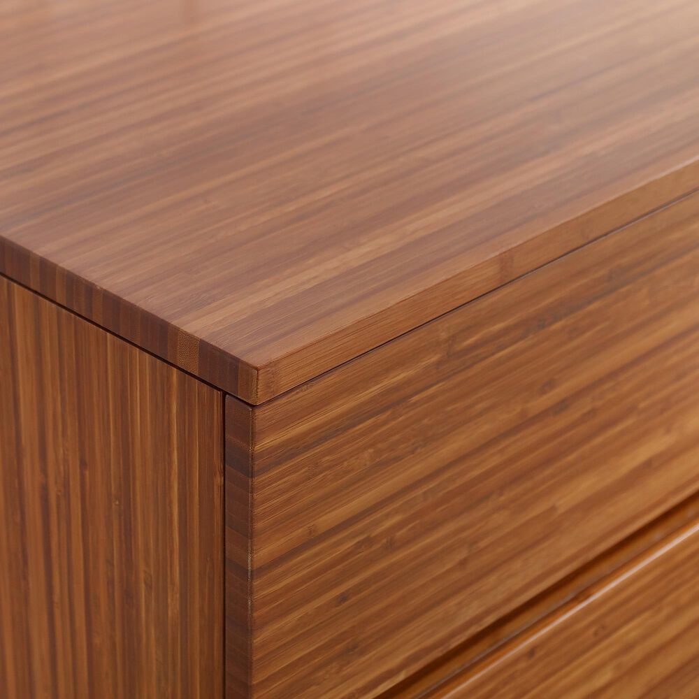 Natural Bamboo Furnishings 4 Drawer Double Dresser, , large