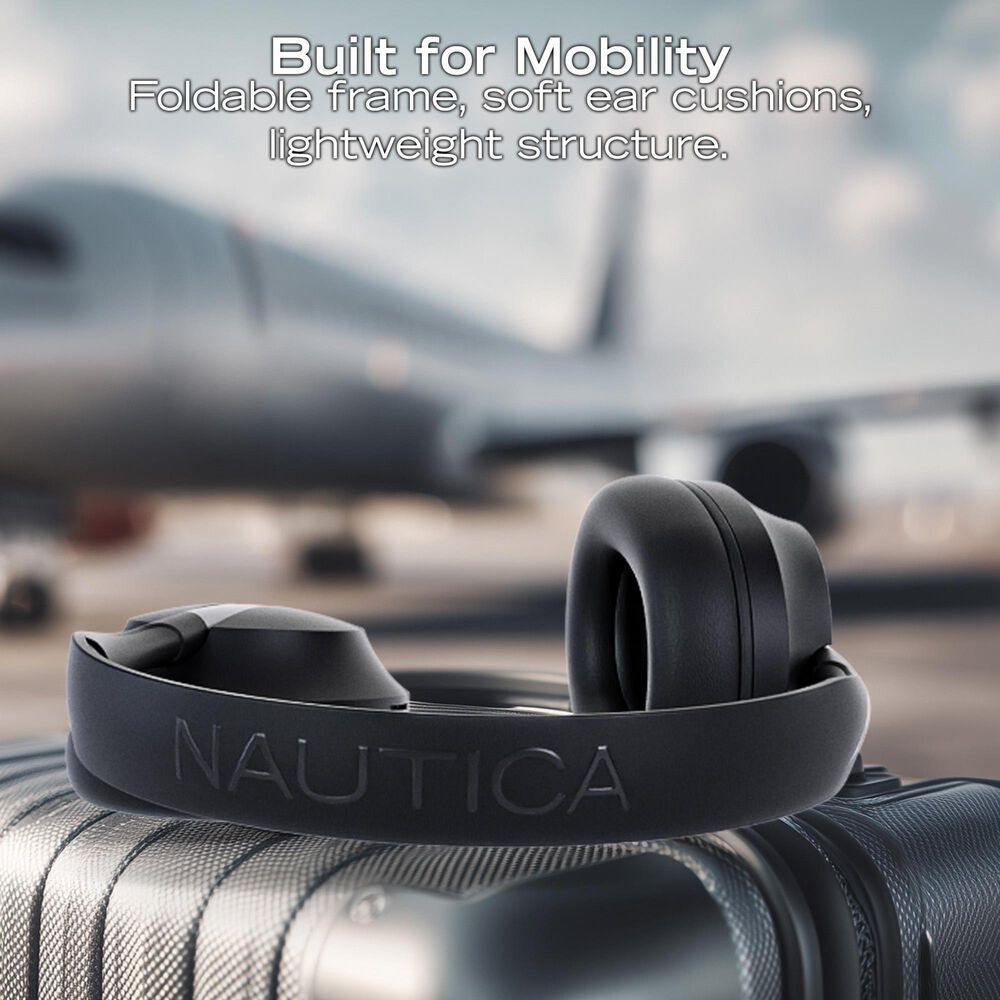 Nautica Nautica Nayman H130 Bluetooth Stereo Headphones in Navy, , large