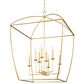 Hudson Valley Lighting Bryant 34" 8-Light Lantern in Gold Leaf, , large