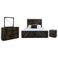 Fallridge Balam 4-Piece Queen Platform Bedroom Set in Black, , large