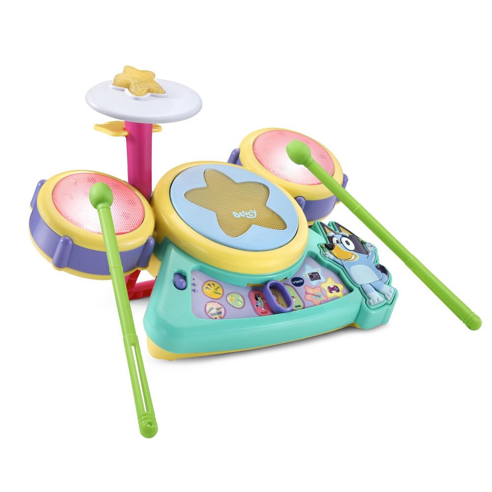 Vtech Bluey Hooray Drum Set, , large