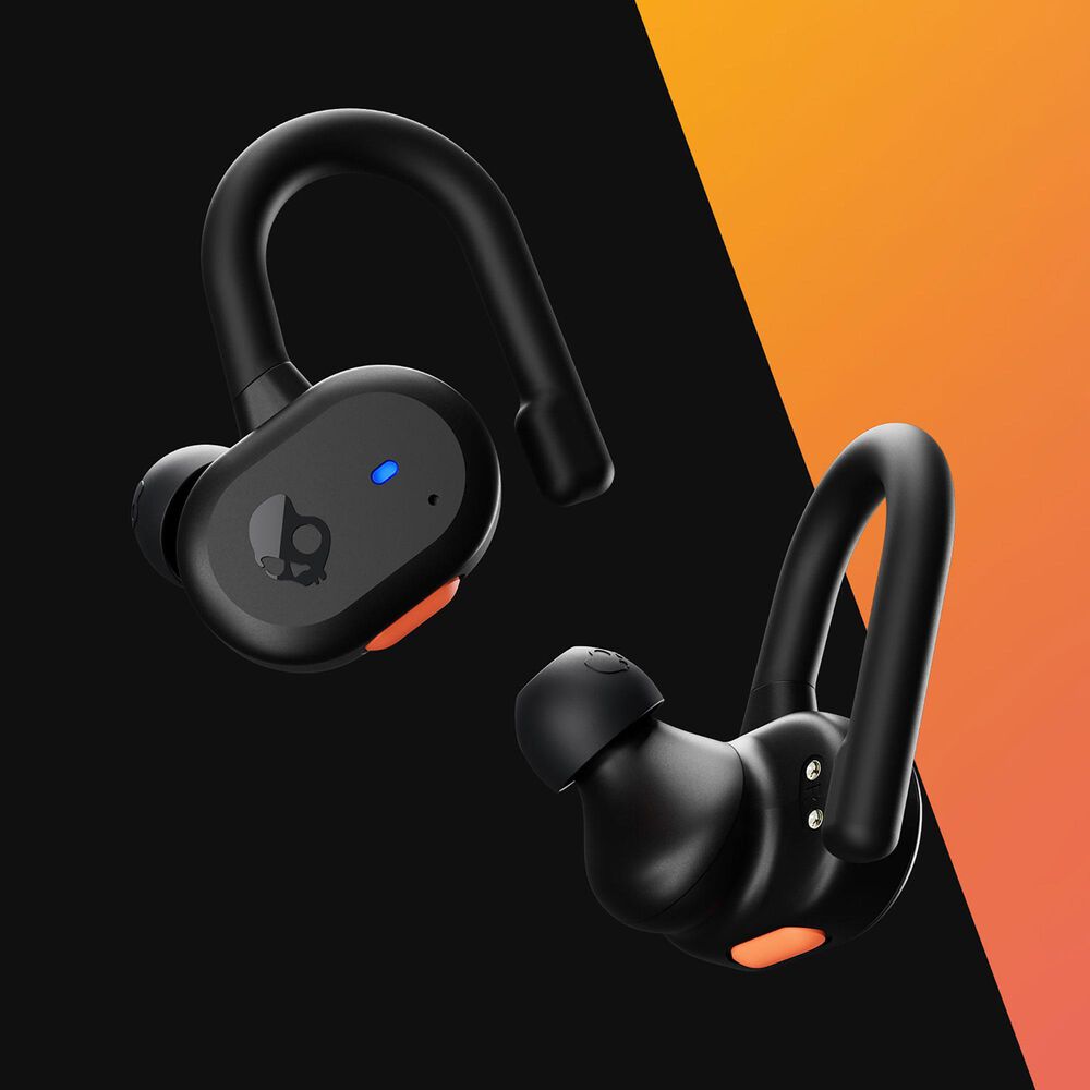 Skullcandy Push Active True Wireless Earbuds in Black and Orange, , large